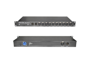 2 DMX In and 8 DMX Out DMX 512 Splitter